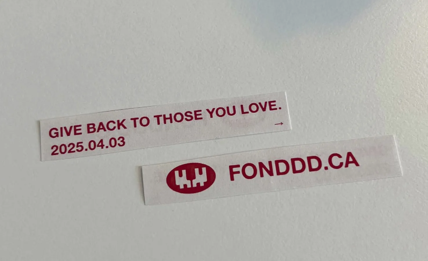 Homemade fortune cookies with Fond website launch date notes inside