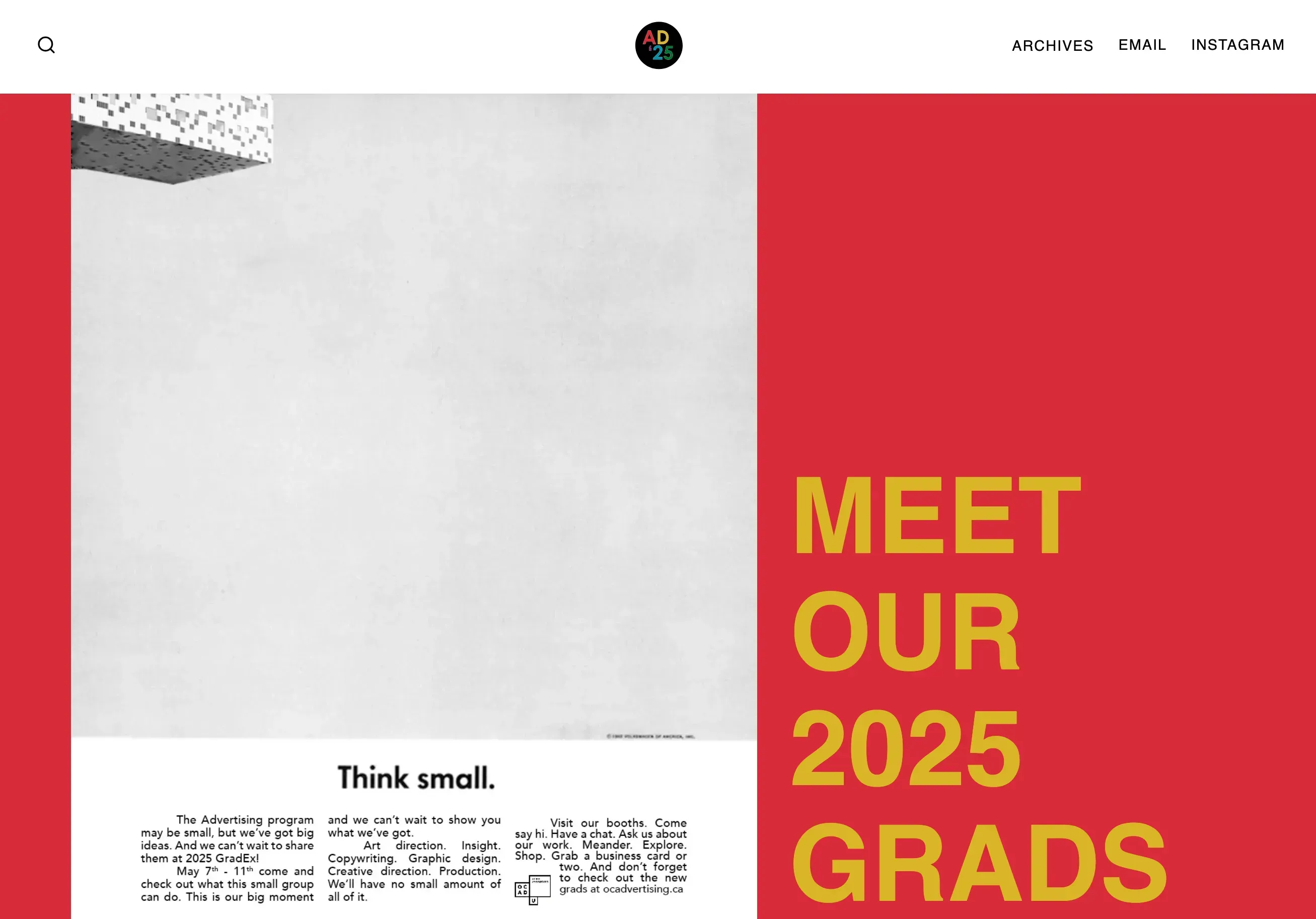 Ocad Advertising Gradex 110 Website cover image